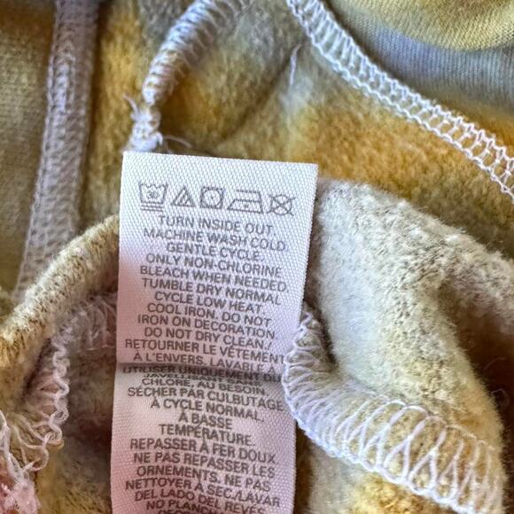 Womens Shorts Size Small Blue Yellow Tie Dye Vegas Girls Trip Bachelorette Pool - Picture 8 of 8